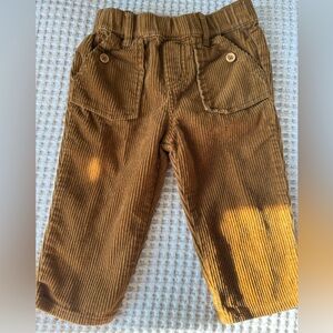 Bout'chou Adjustable Corduroy Pants Golden Brown, 12 M, MSRP $59